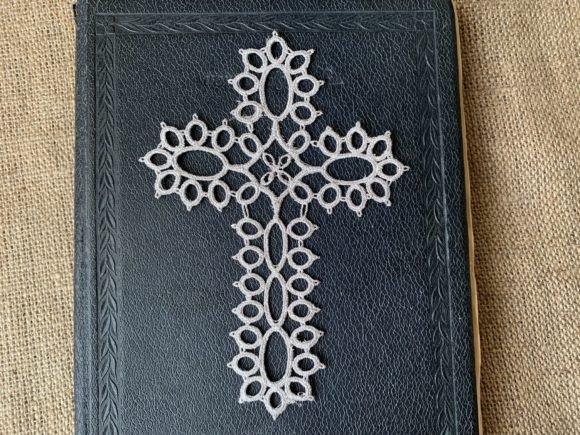 FSL Tatting Cross Bookmark Review for Small Business Merch