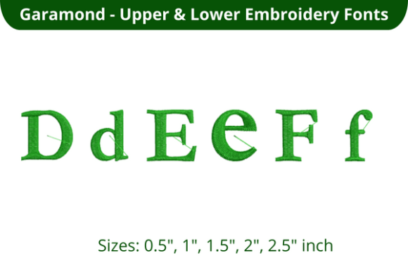 Garamond Font DEF: A Boutique Embroidery Font Review