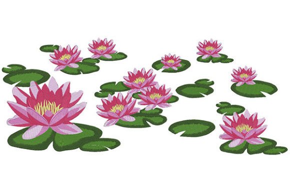 Lotus Flower with Leaves: Seasonal Embroidery Design Review