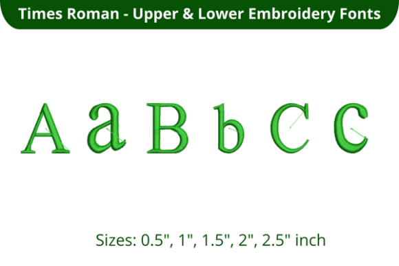 Times Roman Font ABC Embroidery Design Review