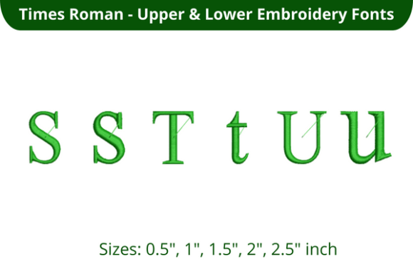 Times Roman Font STU: A Real-World Embroidery Test