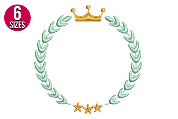 Wreath with Crown: Embroidery Seller Review
